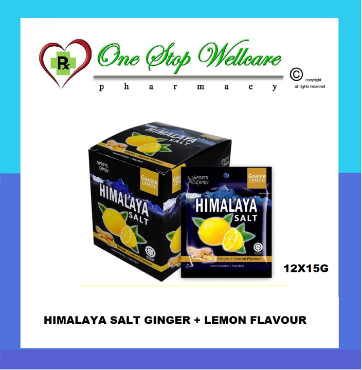 Candy Himalaya Ginger Salt Lemon Mints Throat Soothing 12 Packs NEW Flavor