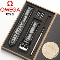 Omega Butterfly Leather Watch with Original Omega Seamaster Speedmaster Butterfly Buckle for Men and Women Original Pin Buckle 20mm