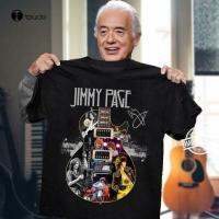 Jimmy Page Guitarist Signature T T-Shirt Tee Shirt