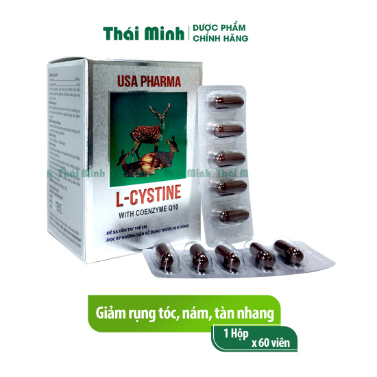 L cystine hỗ trợ làm đẹp da, giảm rụng tóc hộp 60 viên 500mg, hết nám - ảnh sản phẩm 1