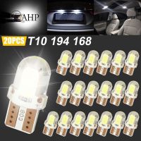 20ชิ้น T10 194 168 2825 W5w แผ่นลิขสิทธิ์ภายใน Led ความสว่างสูงหลอดไฟไฟอ่านหนังสือชิป Cob