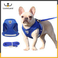 Lovinland Pet เสื้อแจ็กเก็ตสำหรับจูงสุนัขแมว,เสื้อกั๊กปรับได้สายรัดสำหรับสัตว์เลี้ยงลูกสุนัขลูกแมว