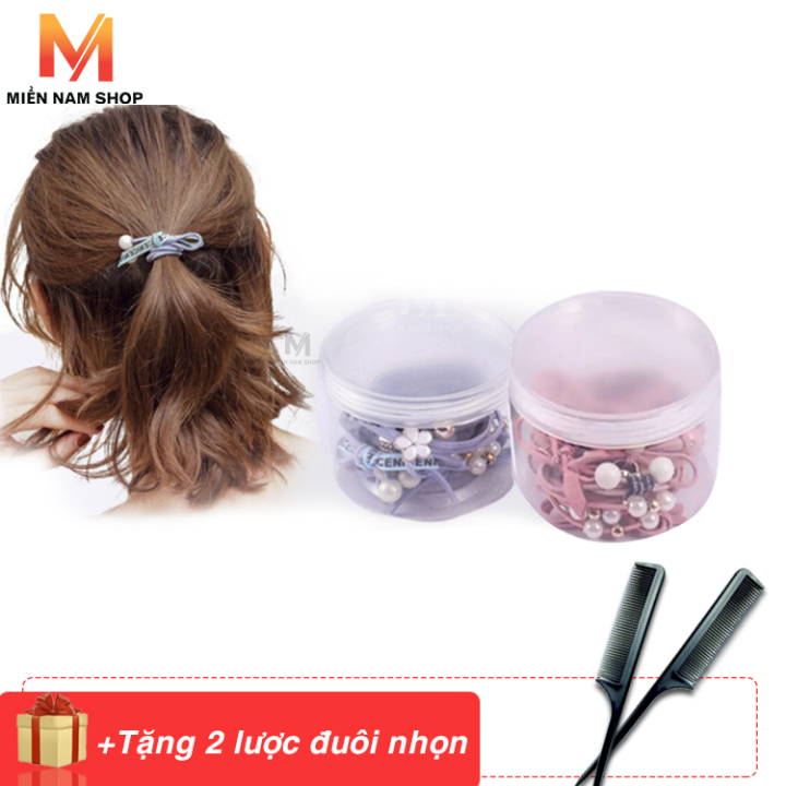 Set 12 Dây Buộc Tóc Hàn Quốc Cute Xinh Xắn LOPEVA BT1  Lazadavn