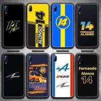 Ppgsa SA♠▪Fernando Alonso 14 Renault F1 Racing กรณีโทรศัพท์สำหรับ Vivo Y91c Y17 Y51 Y67 Y55 Y7s Y81 Y19 Y97 Y93 V17 Vivos5