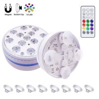 2Pcs 13LEDs 16 Colors Underwater Lamp IP68 Waterproof Swimming Pool Spa Bathtub Aquarium Light With Remote Control Dropshipping