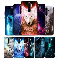 Animals Wolf black Silicone Phone Case For Redmi note 9 8 7 Pro S 8T 7A Cover Electrical Safety