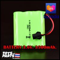 ถ่านชาร์จใส่รถบังคับ 3.6V. 3500mAh. Ni-MH แจ็คแบบ SM (สีดำ)  เป็นถ่านAA แพ็คเรียง3ก้อน (ร้านคนไทย)