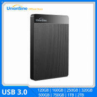 UnionSine HDD 2.5นิ้วฮาร์ดไดรฟ์ภายนอกแบบพกพา250GB 320GB 500GB 1TB ที่เก็บข้อมูล USB3.0เข้ากันได้สำหรับ PC,Mac,เดสก์ท็อป,