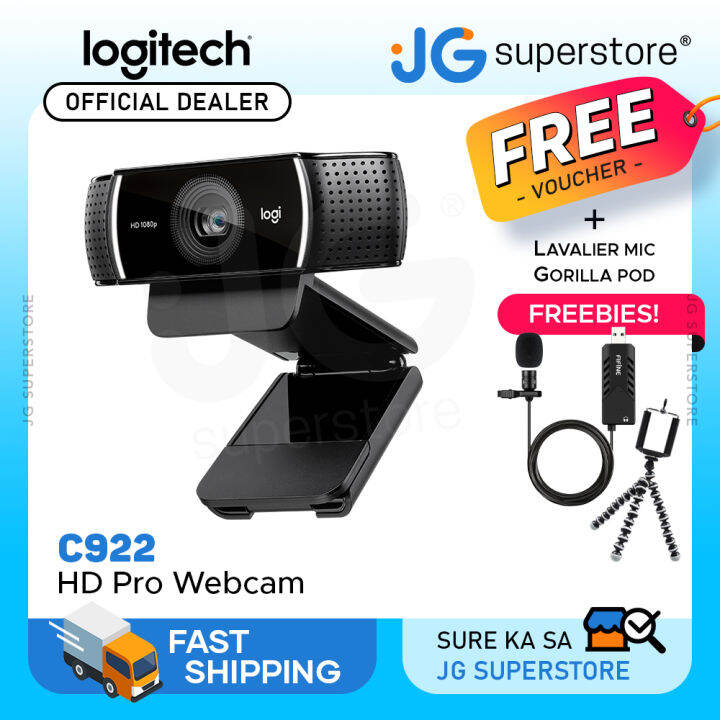Webcam C922 Windows Hello Laptop Camera Window Hello Webcam, 1080P - Main Image