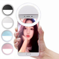 ความงาม Selfie ไฟ Led กล้องศัพท์ถ่ายภาพ Selfie Light สำหรับ Xiaomi Sumsang Smartphone ไม่รวมแบตเตอรี่