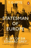 หนังสืออังกฤษใหม่ Statesman of Europe : A Life of Sir Edward Grey [Paperback]