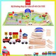 Hàng loại 1Mô hình giao thông gỗ 40 chi tiết
