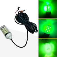 12V LED สีเขียวใต้น้ำ Submersible Night Fishing Light Crappie Shad Squid เรือตกปลา Light