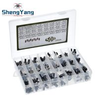 500Pcs/lot 0.1UF-1000UF 24Values Aluminum Electrolytic Capacitors 16-50V mix Electrolytic capacitor Assorted kit and storage box Electrical Circuitry