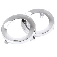 for Forester 2009-2013 Pair Front Chrome Fog Light Lamp Cover Cap Trim Ring 57731SC000