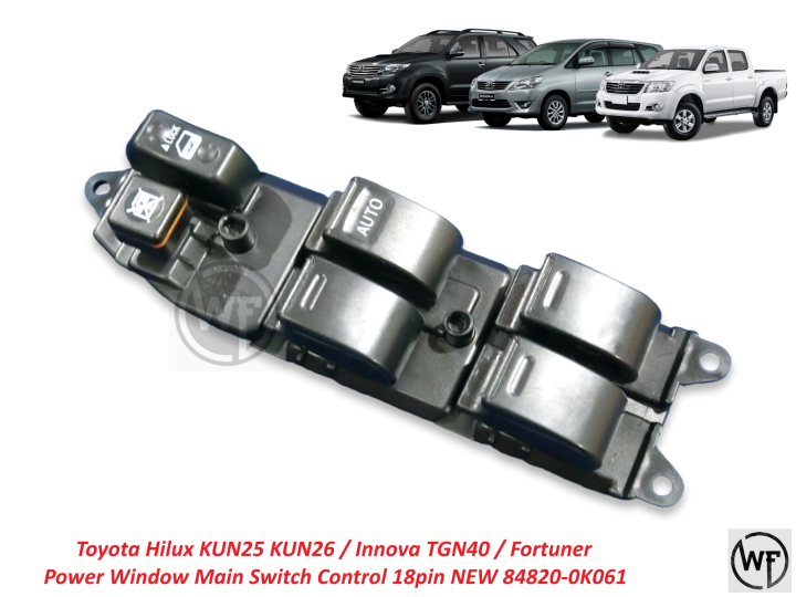 Toyota Hilux Vigo KUN25 KUN26 / Fortuner / Innova Power Window Main