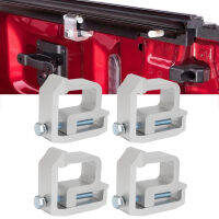 4Pcs Truck Topper Cap Clamps Universal Mounting Clamps รถบรรทุก Caps สีเงินรถบรรทุก Cap Clamps สำหรับรถบรรทุก Pickup