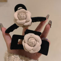 【CW】Autumn new flocking flower hairpin fashion and elegant tail clip Women Hair Grips Trend Heawear Ornament ACCESSORI FOR GIRL