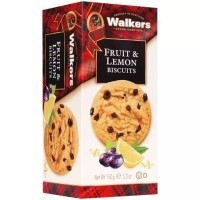 Walkers Fruit &amp; Lemon Biscuit วอล์คเกอร์ส ฟรุ๊ตและเลมอน บิสกิต 150g.