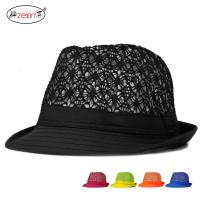 【Hot Sale】 Top hat womens summer hollow breathable beach men and women Korean version of the mesh candy-colored sun visor protection curling