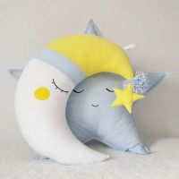 Ins Nordic Eyelash Moon Pillow Baby Pillow Moon Star Baby Breastfeeding Pillow For Newborns Nursing Children Sleeping Cushion