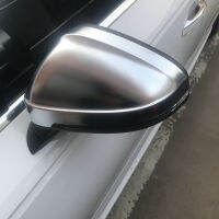 2pcs Matte Chrome Wing Mirror Caps For Audi 2017 A4 A5 B9 allroad Quattro S4 S5 Side Mirror Covers Silver 2018 2019 2020