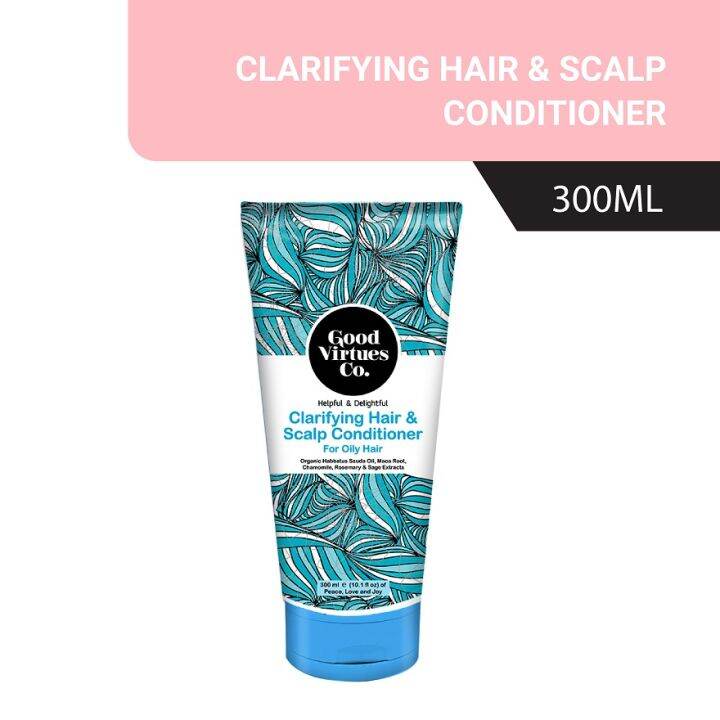 GOOD VIRTUES CO Clarifying Hair & Scalp Conditioner 300ml Lazada