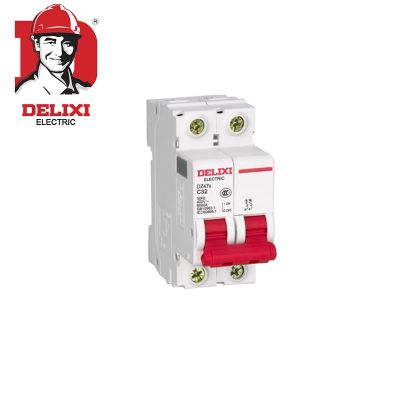 Dz47s 2P "C" Curve 400V 1a - 63a Delixi Air Switch Circuit Breaker 1a 2a 3a 4a 6a 10a 16a 20a 25a 32a 40a 50a63a