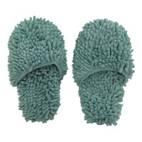 ❂☞ 1pair Shoes Dust Mop Floor Wiper Lazy Washable Anti Slip Home Cleaning Slipper Tools Breathable Chenille Practical Multifunction