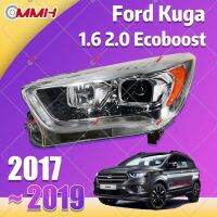 สำหรับ Ford Kuga ไฟหน้า 2017-2019 ไฟหน้าสำหรับ ไฟหน้า โคมไฟหน้า ไฟหน้า​โปรเจค​เตอร์​ โคมไฟหรถยนต์ เลนส์กระจก headlamp headlight front light lens