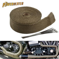 Motorcycle Exhaust Thermal Band 5cm 5M Heat Wrap Tape Car Muffler Fiberglass Cable Ties Enduro Dirt Bike Motocross Accessories Adhesives Tape