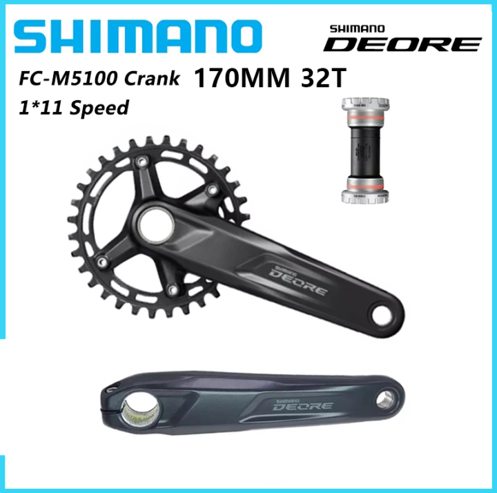Shimano Deore FC M5100 Crankset MTB M5100 1x11 2X11 Speed 11S 170Mm 30T ...