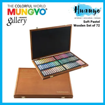 Mungyo Gallery Soft Oil Pastels Wood Box Set of 72 Colors Artist Drawing /  Korea