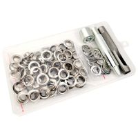 100 Pair Grommet Kit Copper Grommets Eyelets with Washers for Tarpaulin Leather Fabric Craft Making Canvas Belt  Pliers