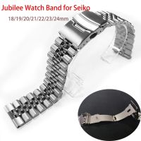 สายจูบิลี่ปลายตรงสำหรับสร้อยข้อมือนาฬิกาข้อมือ Seiko 18 19 20 21 22 23 24มม. สาย316L นาฬิกาข้อมือสายเหล็กสแตนเลส