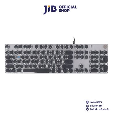 KEYBOARD (คีย์บอร์ด) HP GK400Y (BLACK - SILVER) (BLUE SWITCH - RGB LED - EN/TH)