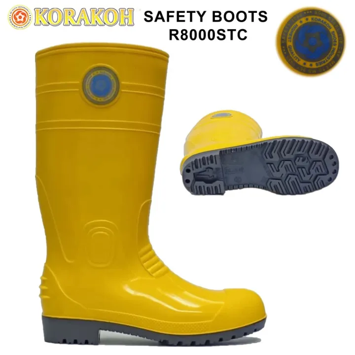KORAKOH SAFETY WATER BOOT STEEL TOE CAP R 8000STC Lazada