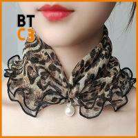 BTC3 3PCS ไข่มุกไข่มุก ผ้าพันคอลูกไม้มุก หลากหลายหลากหลายรูปแบบ 10รูปแบบ ผ้าพันคอประดับมุก ของใหม่ โพลีเอสเตอร์ ด้ายลูกไม้ผ้าพันคอ ผู้หญิงผู้หญิงผู้หญิง