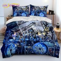 【hot】♙☇✵ Drum Music Set 3 Piece Comforter SetDuvet Cover Bed Quilt PillowcaseKing Size