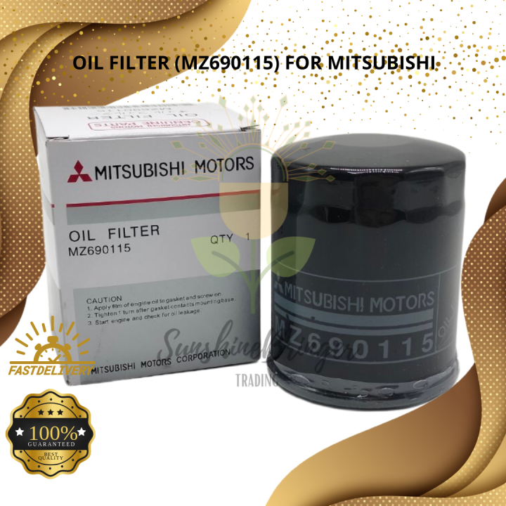 Oil Filter (MZ690115) for Mitsubishi Xpander 20182023, Mirage G4 and HB 20122023 Lazada PH