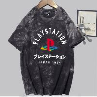 【ใหม่】เสื้อยืดผู้ชาย Playstation ลำลองแขนสั้นเสื้อฮิปฮอป Unisex