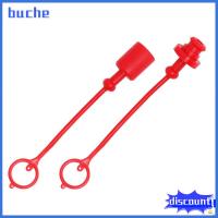 BUCHE สีแดงเเดง ฝาปิดกันฝุ่นไฮดรอลิก 1/2 ISO-B พลาสติกสำหรับตกแต่ง ฝาครอบกันฝุ่นไฮดรอลิก ติดฝาปิดเข้ากับสายยาง ข้อต่อสวมเร็วตัวผู้และตัวเมีย ข้อต่อไฮดรอลิก