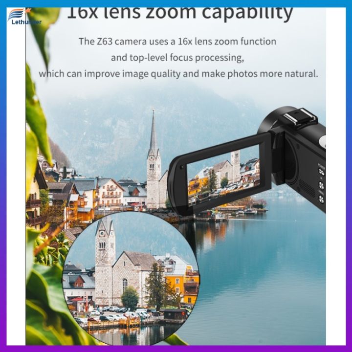 วิดีโอกล้องสัมผัสหน้าจอสนับสนุน-wifi-30mp-16x-digital-zoom-face-recognition-anti-shake-self-timer