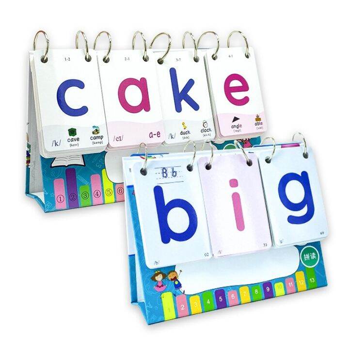New CVC English Phonics Card for Kids Natural Spelling Desk Calendar