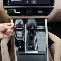 สำหรับ Porsche 2018 2019 2020 2021 2022 2023คาร์บอนไฟเบอร์รถเกียร์ Shift Knob Trim สติกเกอร์รถอุปกรณ์เสริม