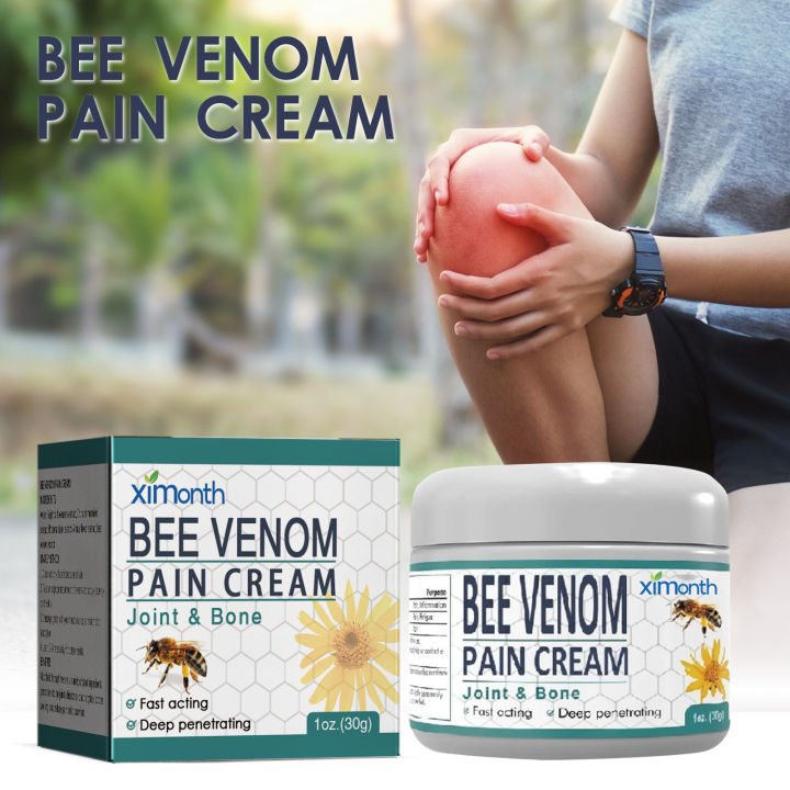 Ximonth Bee Venom Joint And Bone Pian Relief Cream Fast Acting And Deep Penetrating For Repair