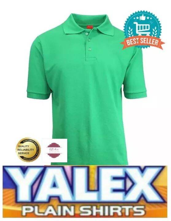 🔥Best Selling Yalex Plain Polo colored MINT GREEN Shirt WITH COLLAR