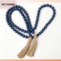 MKJIUHGG 1 Pcs เชือกปอป่าน ตกแต่งสีน้ำเงินเนวี่บลู สีน้ำเงินเนวี่บลู ไม้สำหรับไม้ ของตกแต่งห้องนอน ง่ายต่อการใช้ กับพู่ การตกแต่งผนัง macrame ห้องนั่งเล่นในห้องนั่งเล่น