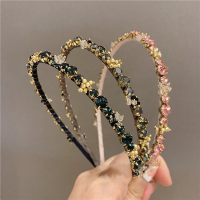 Korean Elegant Rhinestone Headband Women Simple Hair Hoop Female Banquet Crystal Hairband Luxury Jewellery Hair Accessories 2022