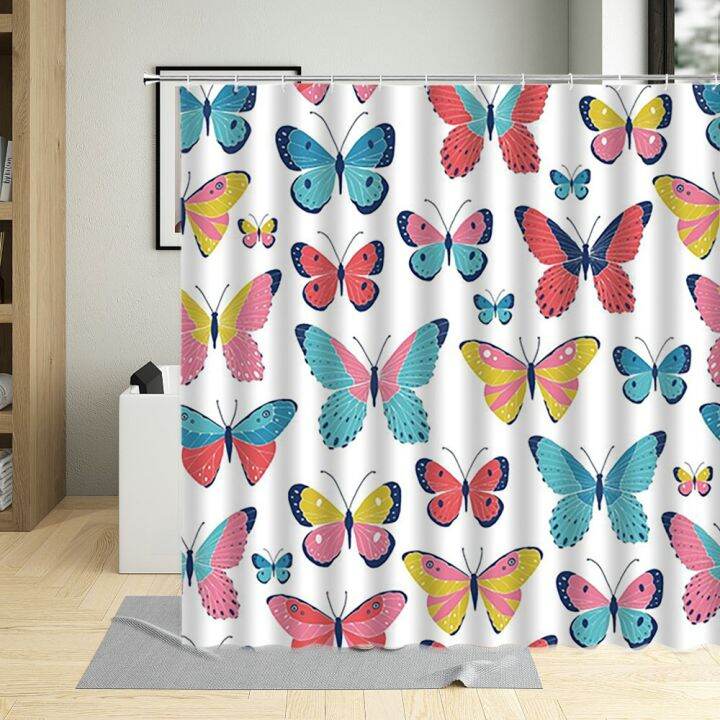 cartoons-colorful-butterfly-bathroom-shower-curtain-insect-butterflies-printing-polyester-waterproof-child-curtains-with-hooks